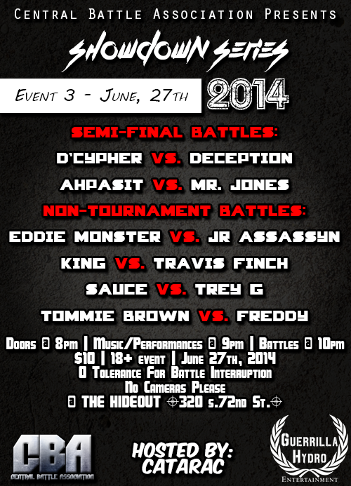 Central Battle Association - Showdown Series 2014 - Event 3
