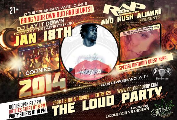 Coloradorap - The Loud Party - And Pregame Rap Battles