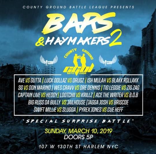 County Ground Battle League - Bars & Haymakers 2