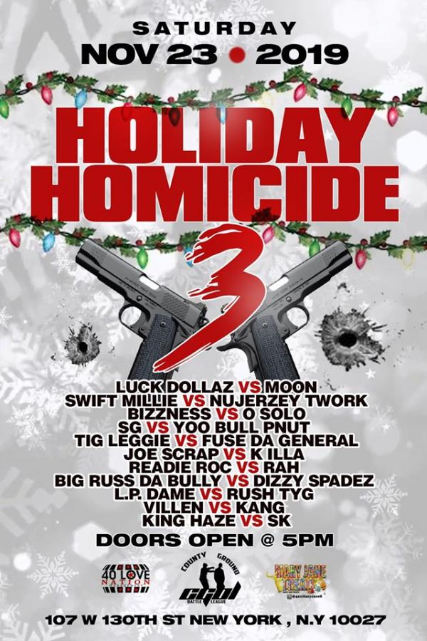 County Ground Battle League - Holiday Homicide 3