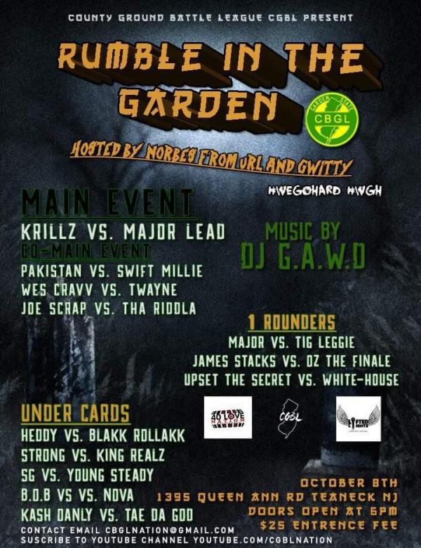 County Ground Battle League - Rumble in the Garden