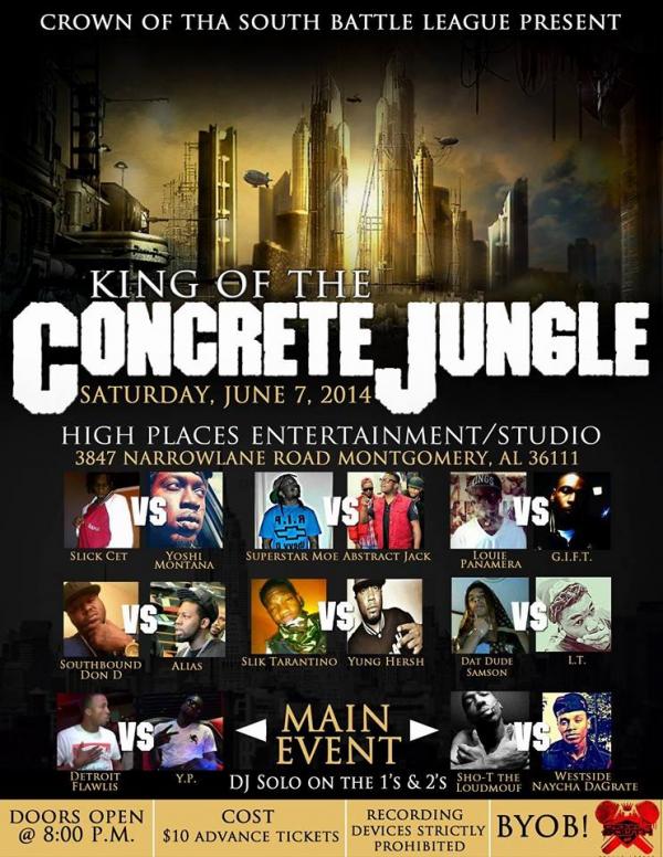 Crown of tha South Battle League - King of the Concrete Jungle