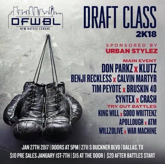 DFW Battle League - Draft Class 2018