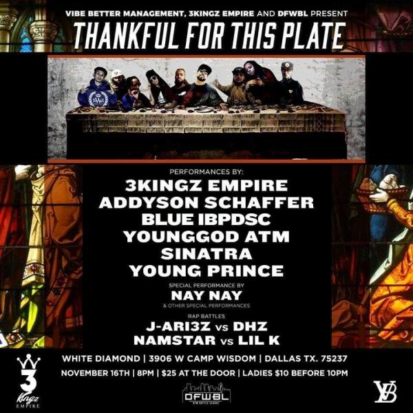 DFW Battle League - Thankful for this Plate
