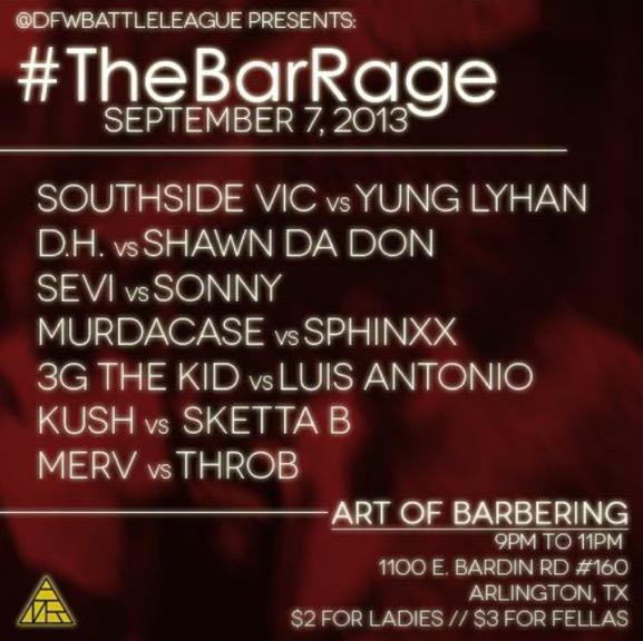 DFW Battle League - The Bar Rage