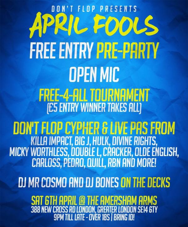 Don't Flop Entertainment - April Fools Pre-Party