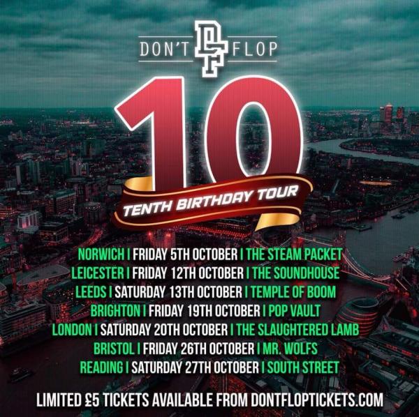 Don't Flop Entertainment - Don't Flop 10th Birthday Tour: Norwich