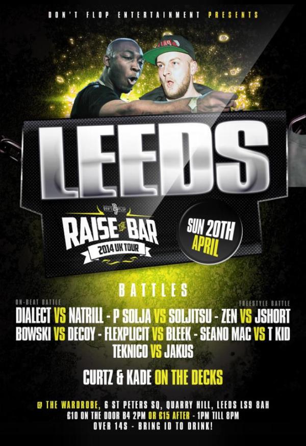 Don't Flop Entertainment - Raise the Bar Tour - Leeds