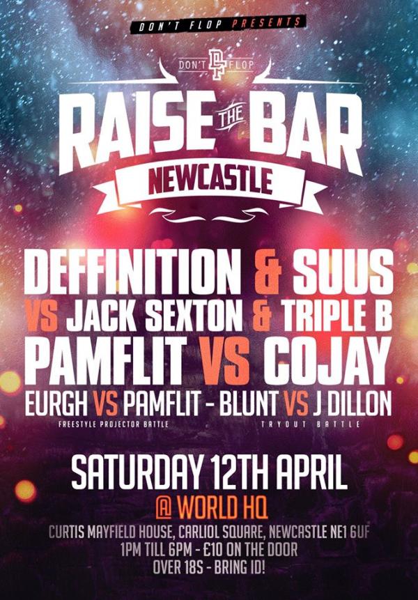 Don't Flop Entertainment - Raise the Bar Tour - Newcastle