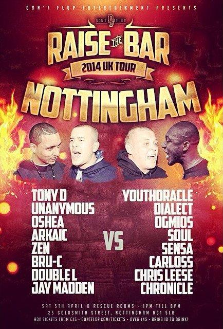 Don't Flop Entertainment - Raise the Bar Tour - Nottingham
