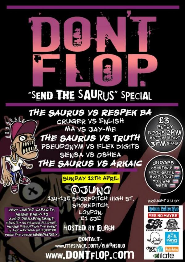Don't Flop Entertainment - Send The Saurus Special