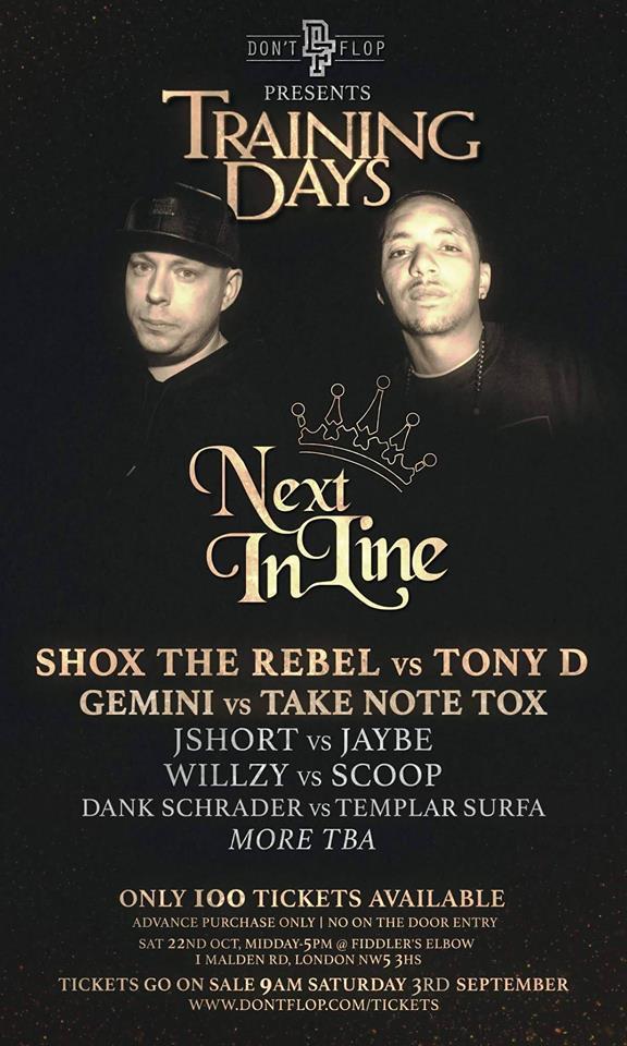 Don't Flop Training Days - Traning Days - Next In Line