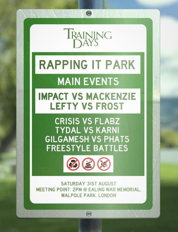 Don't Flop Training Days - Rapping it Park 2019