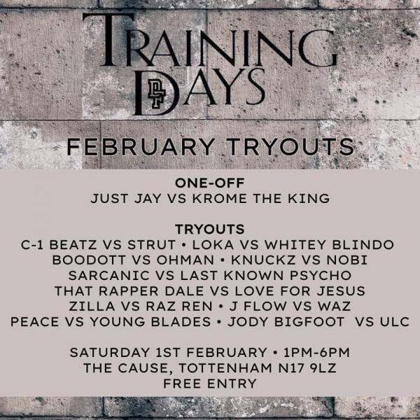 Don't Flop Training Days - Training Days: February 2020 Tryouts