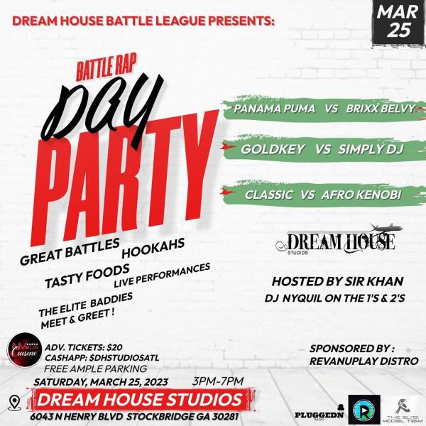 Dream House Battle League - Battle Rap Day Party