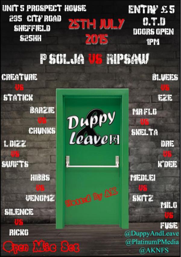 Duppy and Leave - Duppy & Leave (July 25 2015)