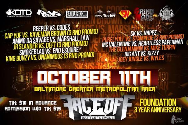 Face Off Battle League - Foundation - 3 Year Anniversary