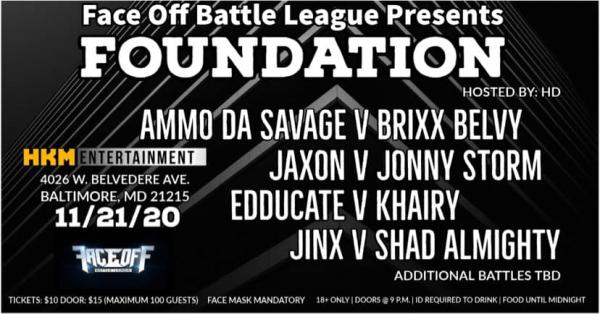 Face Off Battle League - Foundation (November 21 2020)