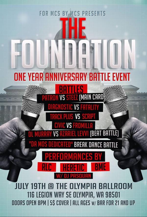 For MCs By MCs - The Foundation - One Year Anniversary Battle Event