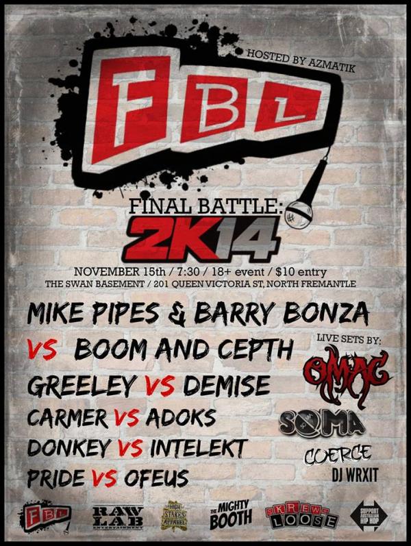 Fremantle Battle League - FBL - Final Battle 2K14