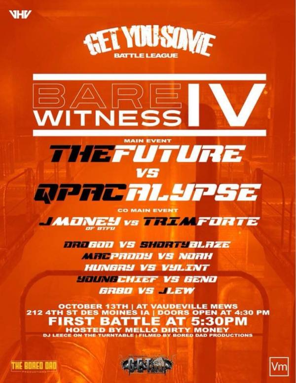 Get You Some Battle League - Bare Witness IV