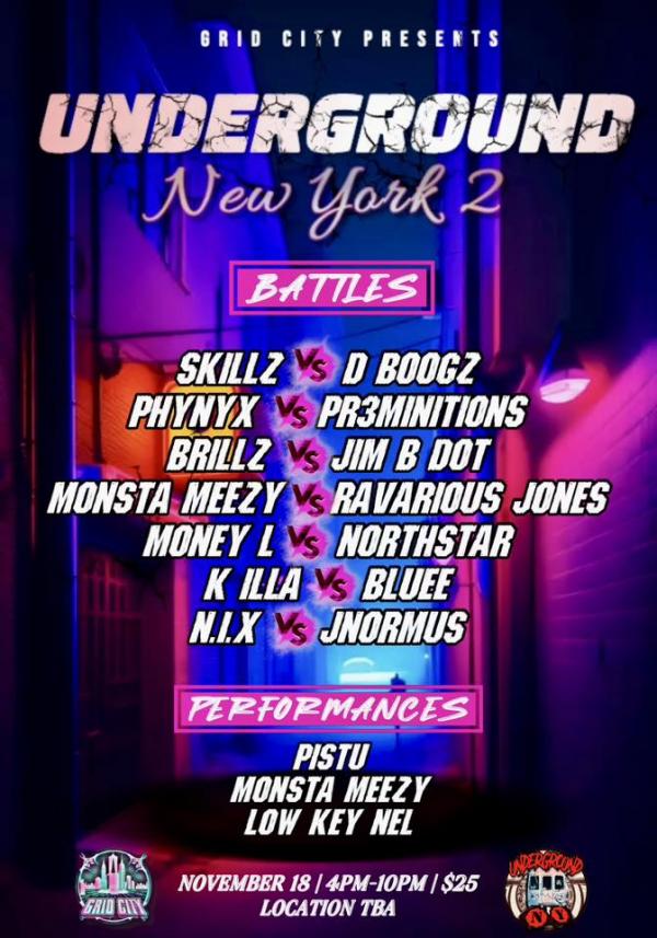 Grid City Battle League - Underground New York 2