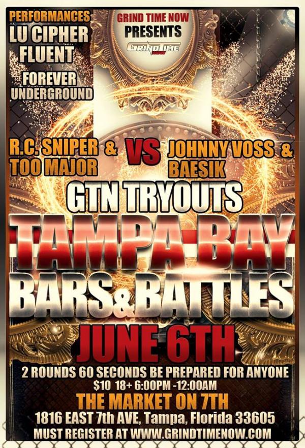 Grind Time Now - Tryouts - Tampa Bars and Battles