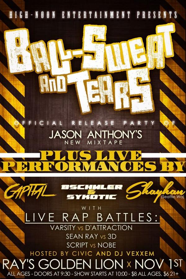 High Noon Rap Battles - Ball-Sweat And Tears Release Party
