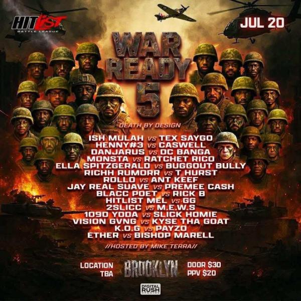 Hit List Battle League - War Ready 5