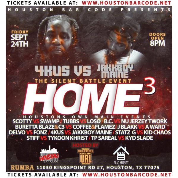 Houston Bar Code - HOME 3: Houston's Own Main Events