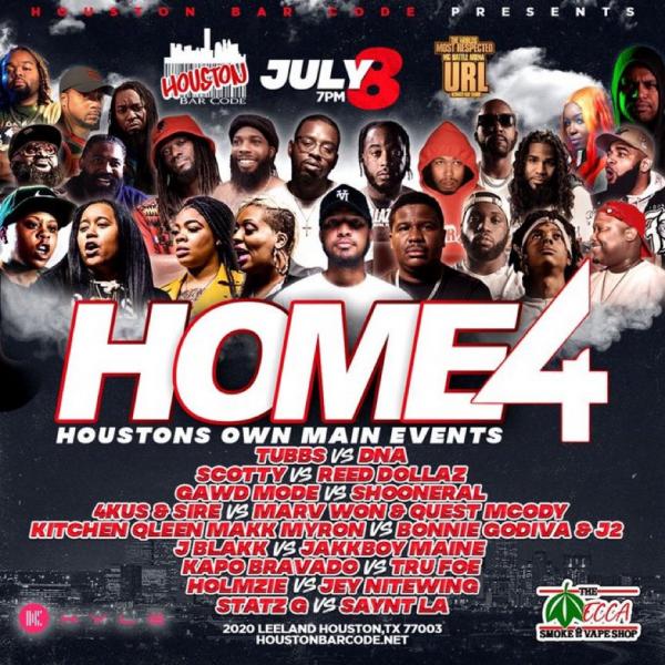 Houston Bar Code - HOME 4: Houston's Own Main Events