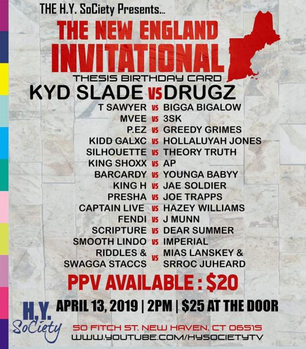 H.Y. SoCiety Battle League - The New England Invitational: Thesis Birthday Card
