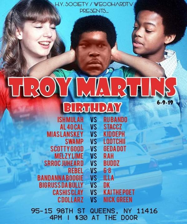 H.Y. SoCiety Battle League - Troy Martin's Birthday 2019