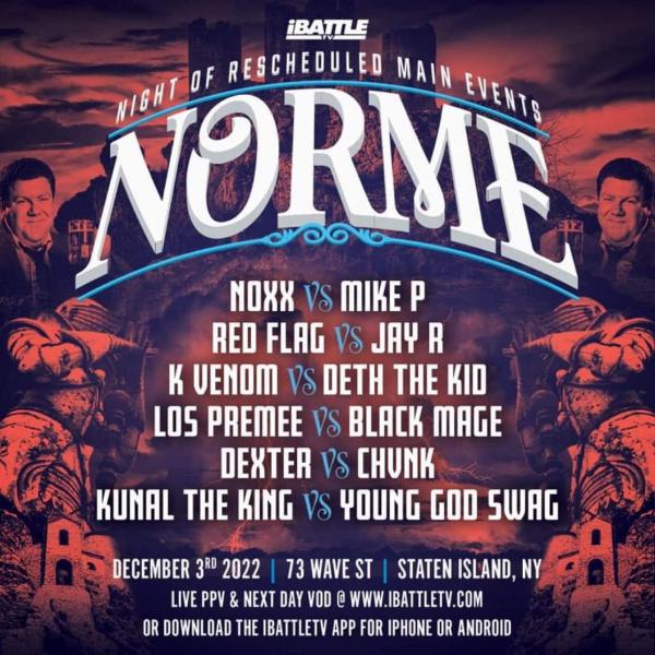 iBattleTV - NORME: Night of Rescheduled Main Events