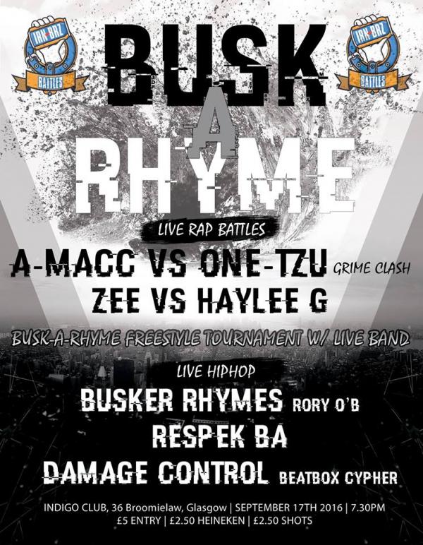 Iron Barz Battles - Busk-a-Rhyme