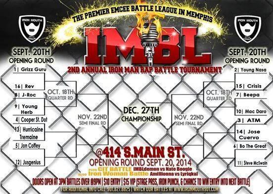 Iron Mouth Battle League - 2nd Annual Iron Man Rap Battle Tournament