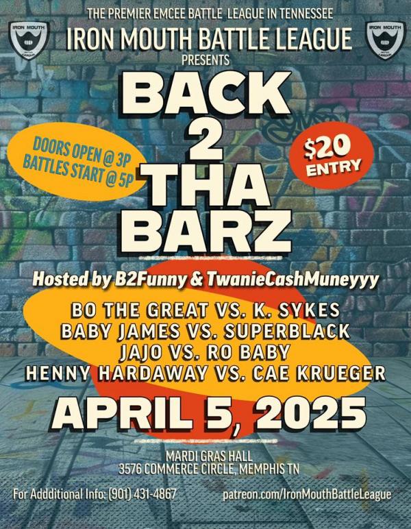 Iron Mouth Battle League - Back 2 Tha Barz