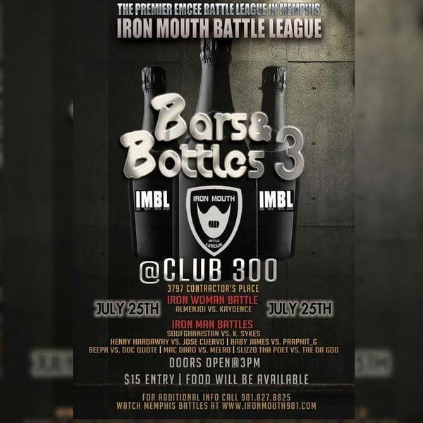 Iron Mouth Battle League - Bars and Bottles 3