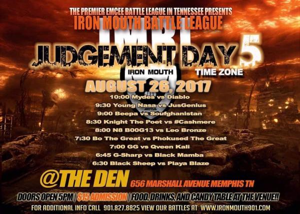 Iron Mouth Battle League - Judgement Day 5: Time Zone