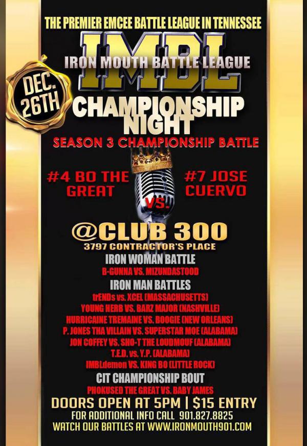 Iron Mouth Battle League - Season 3 Championship Night