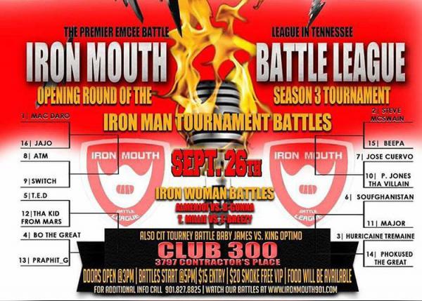 Iron Mouth Battle League - Season 3 Tournament - Opening Round