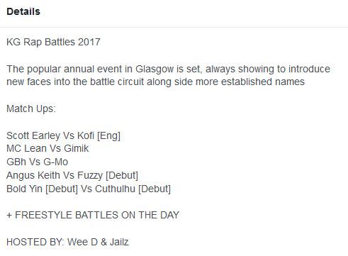KG Rap Battles - KG Rap Battles 2017