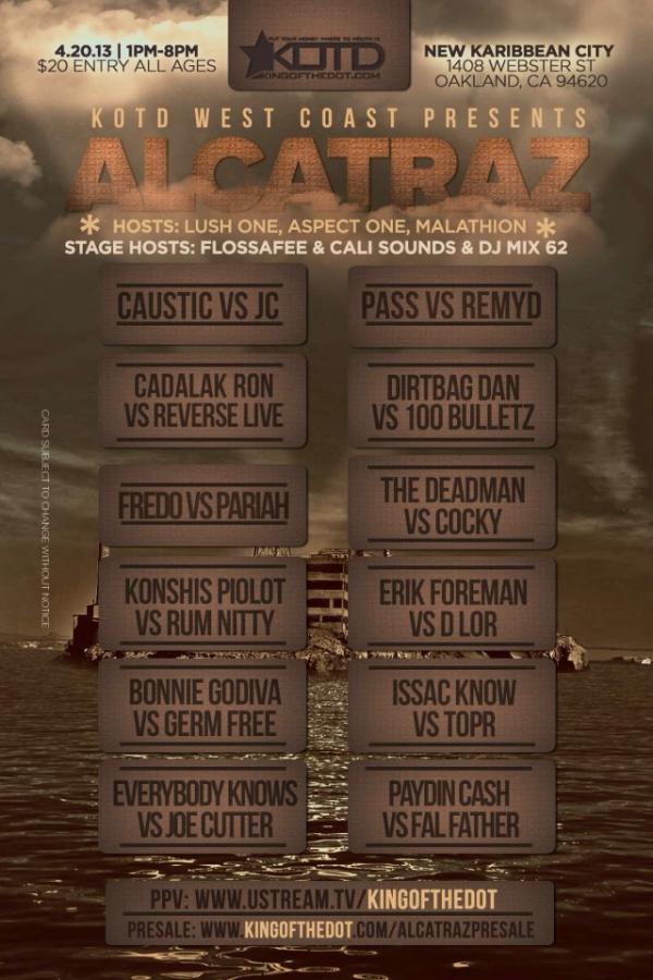 KOTD: King of the Dot - Alcatraz
