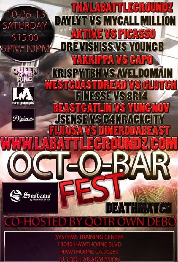 LA Battlegroundz - Oct-O-Bar Fest