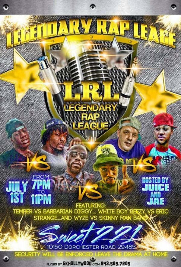 Legendary Rap League - Legendary Rap League - July 1 2015