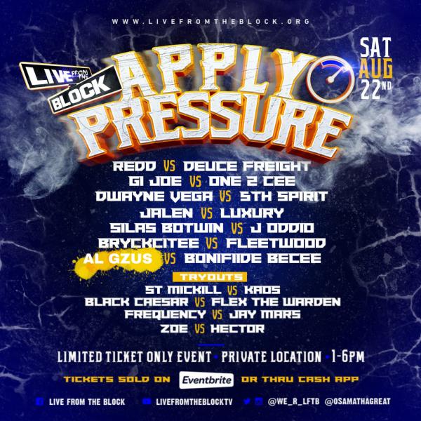 Live From The Block - Apply Pressure