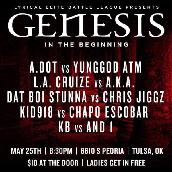 Lyrical Elite Battle League - Genesis: In the Beginning