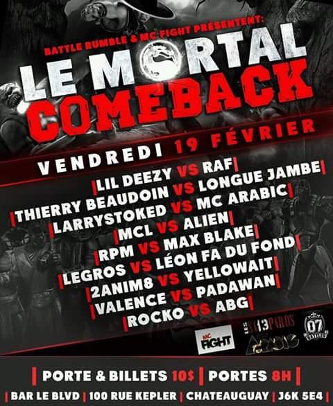 MC Fight Battle Rumble - Le Mortal Comeback