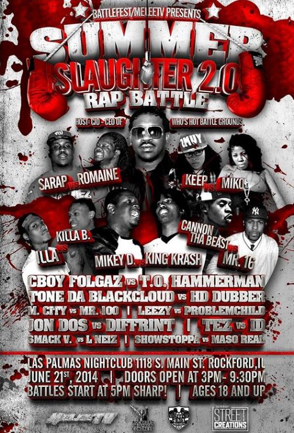 Summer Slaughter 2.0 MeleeTV Battle Rap Event VerseTracker
