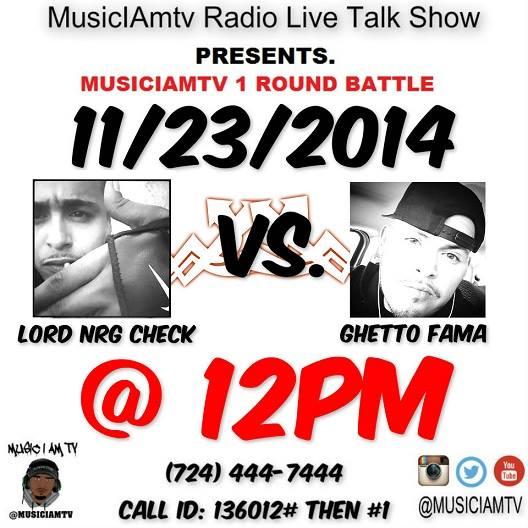 MusicIAmTV Battles - Lord NRG Check vs. Ghetto Fama Event
